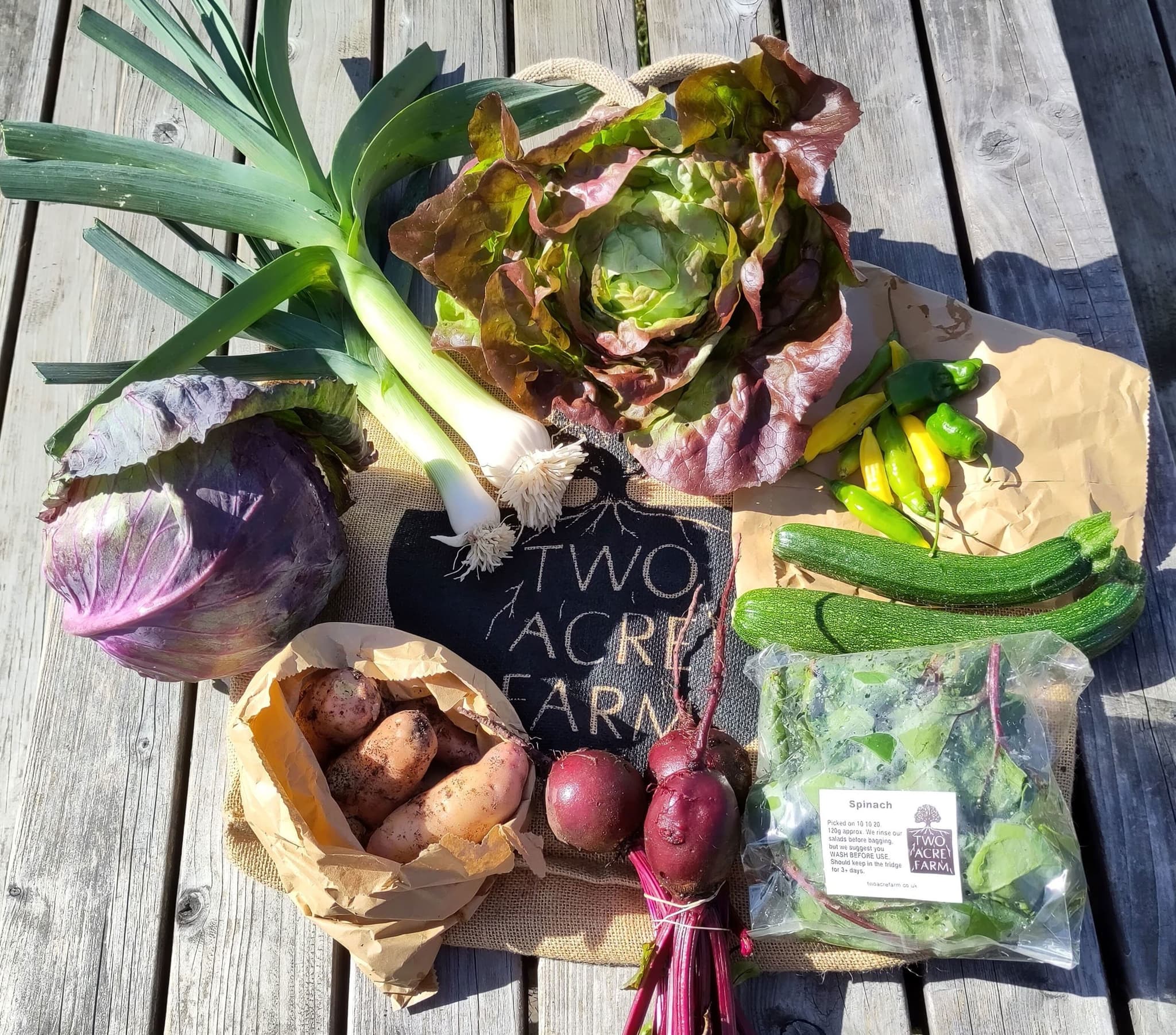 Regular seasonal veg bag