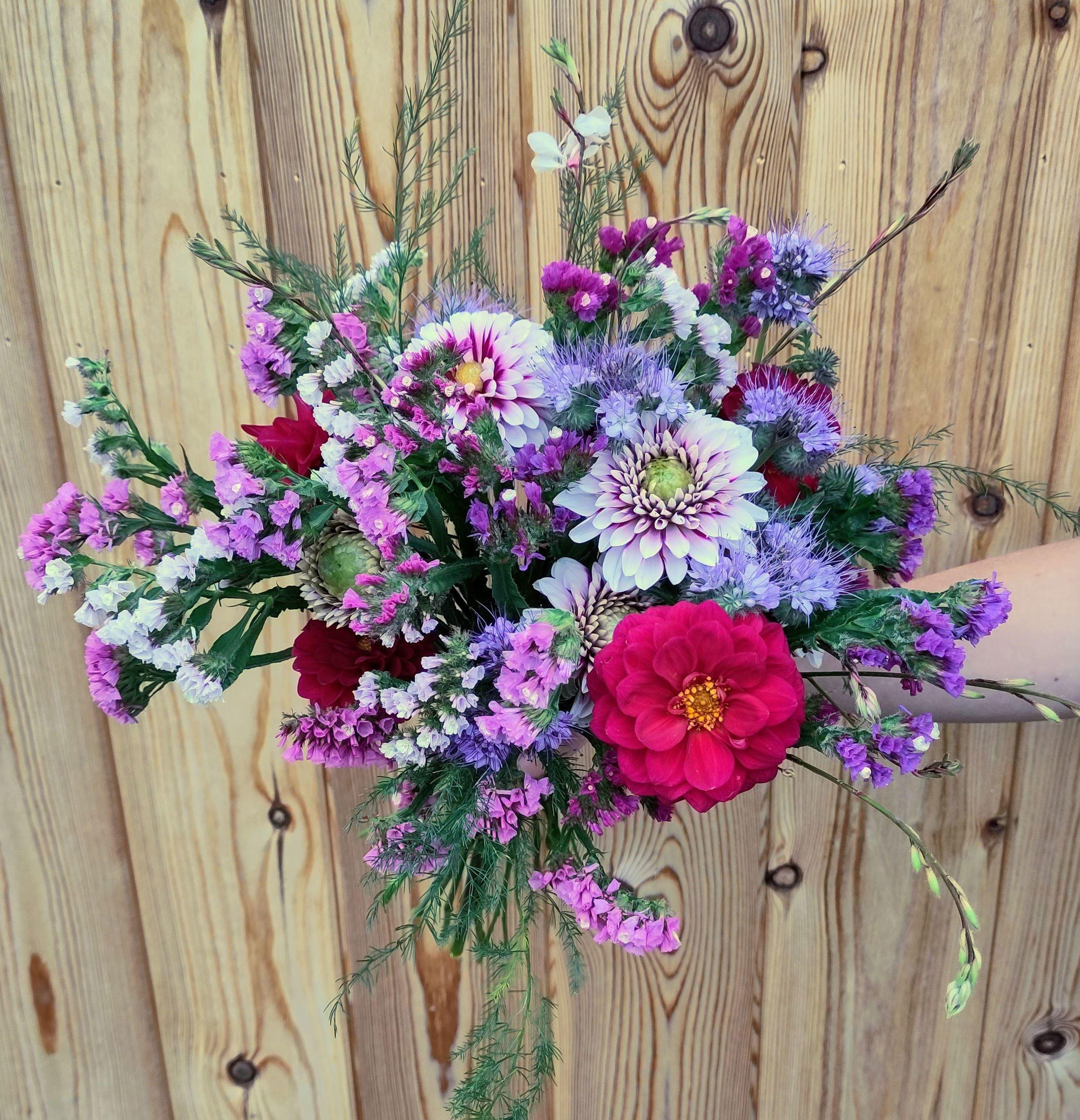Flowers grown at Two Acre Farm